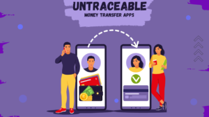 Untraceable money transfer app